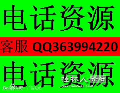 最新内部高端客户电话资源名单 - 谈股论金 桂