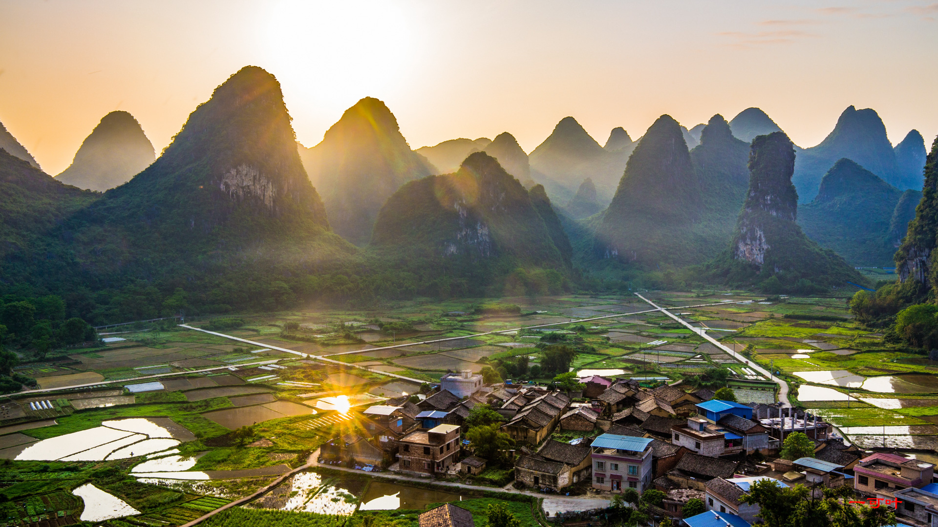 桂林东山村风景图片