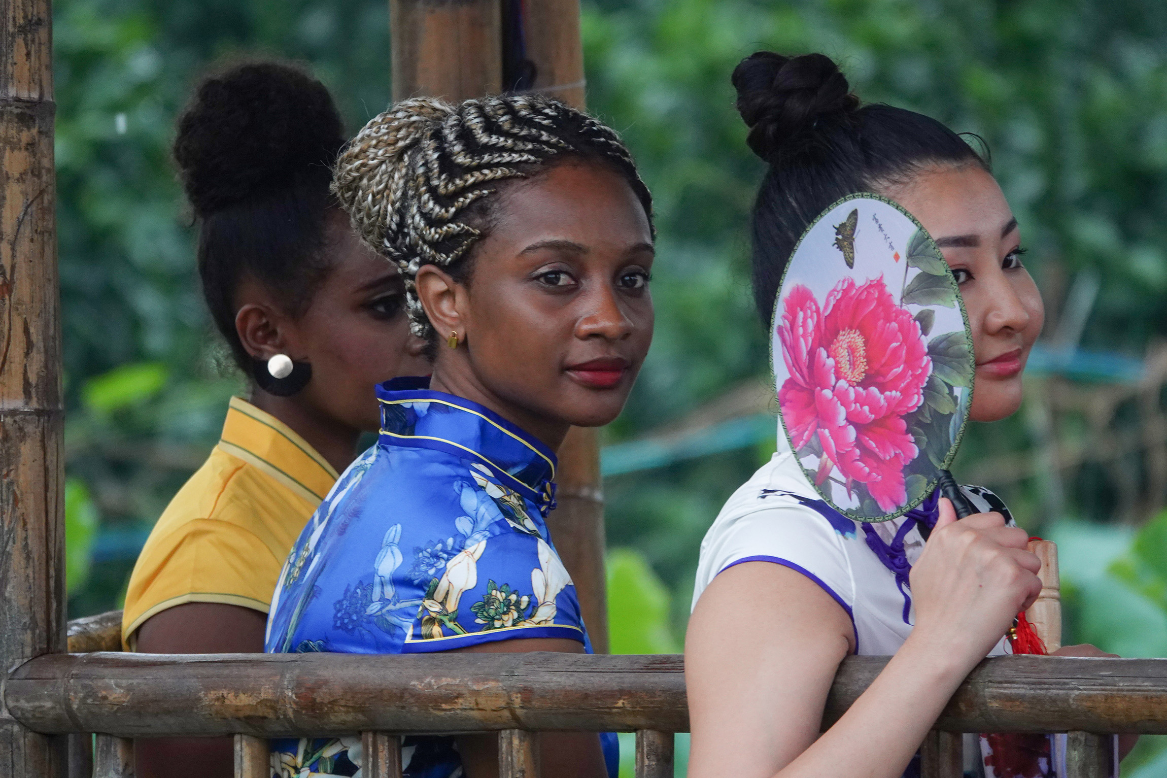 老外穿旗袍别有一番风味