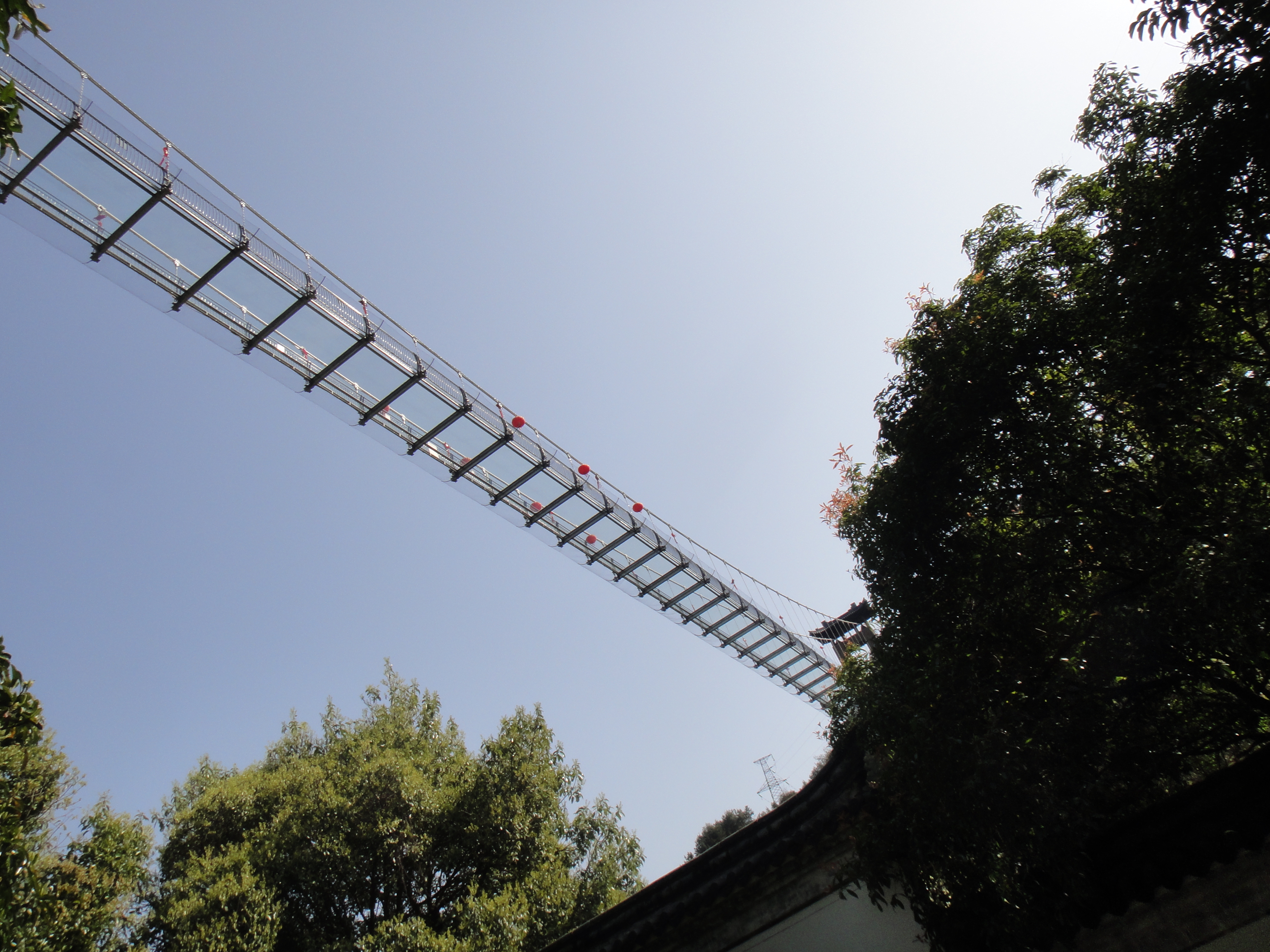 我走玻璃桥一一最是惊心动魄时