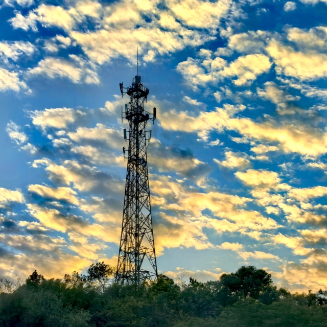 潮州城偶遇浪漫晚霞