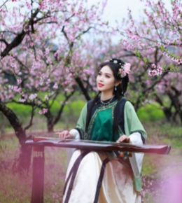 三月平乐，桃之夭夭，灼灼其华