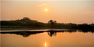 暴雨过后见落日